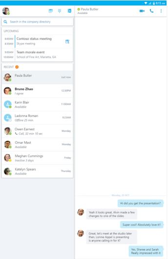 Skype for business app