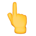 one finger emoji