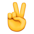 two fingers emoji