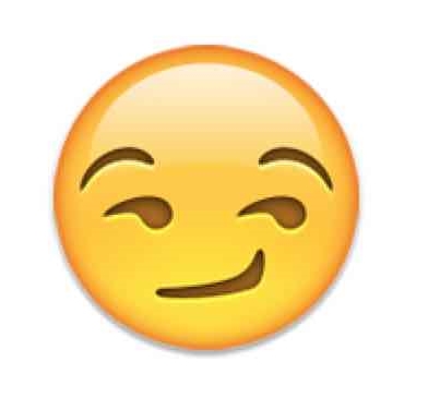 snapchat Smirking face