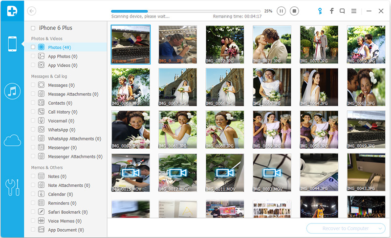 recover photos from iphone