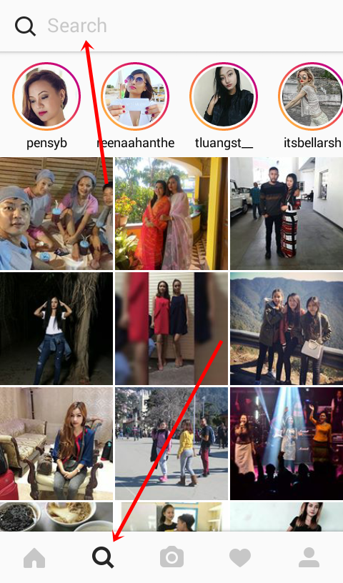Search Instagram Users on Android