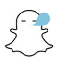 Snapchat Ghost with Blue Bubblegum