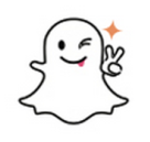snapchat ghost with victory sign