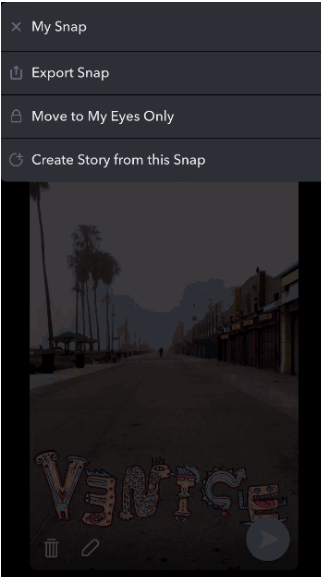 How To Export a Snap or Story from Memories