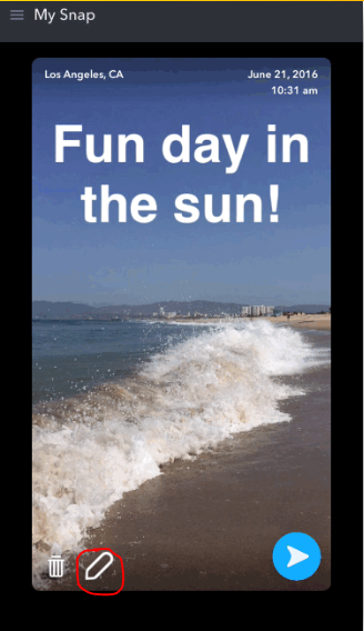 how to edot snap in snapchat memories