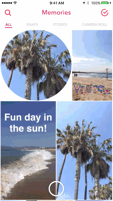 how to use snapchat memories