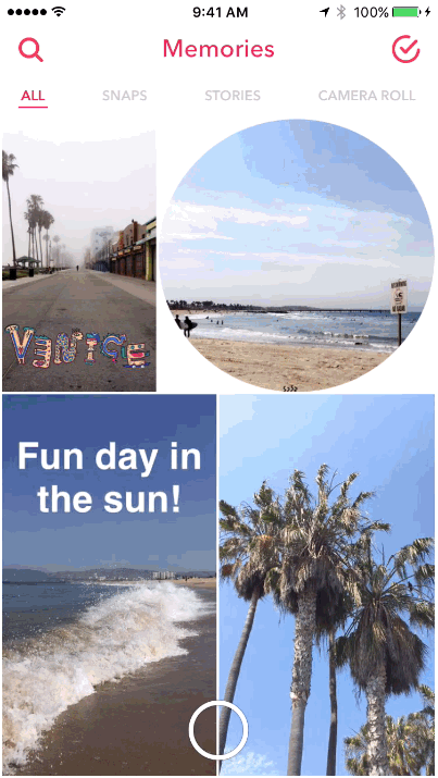 how to view content on snapchat memories