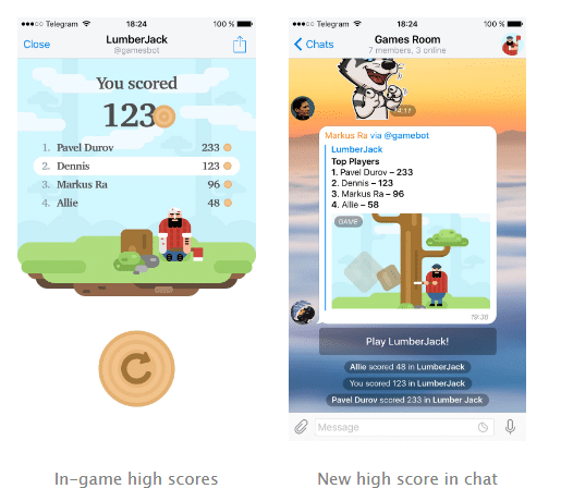 Telegram Games Bot and How to play games in Telegram