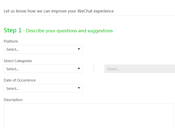 Contact WeChat Support Centre