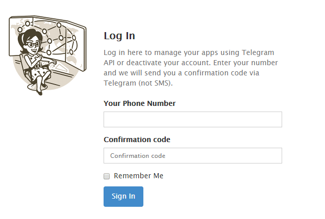 Telegram confirmation code