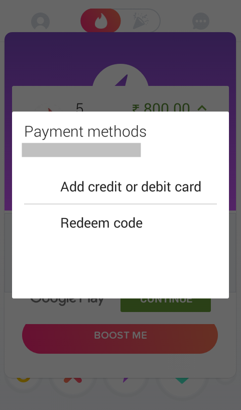 Tinder boost payment
