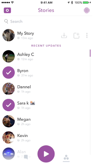 create snapchat story playlist