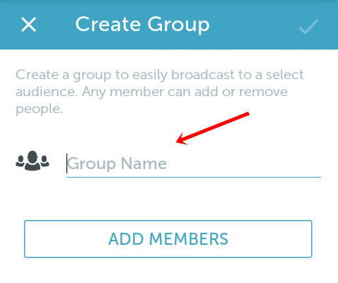 enter periscope group name