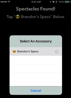 snap spectacle pairing