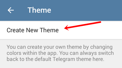 create telegram theme