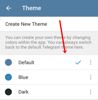 telegram switching theme