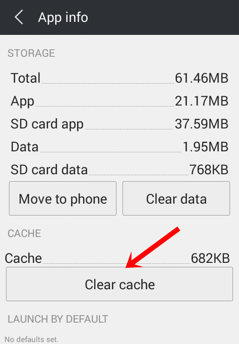 instagram clear cache