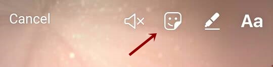instagram sticker icon