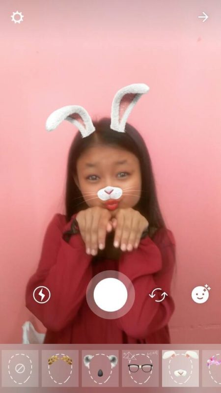 instgaram Bunny filter