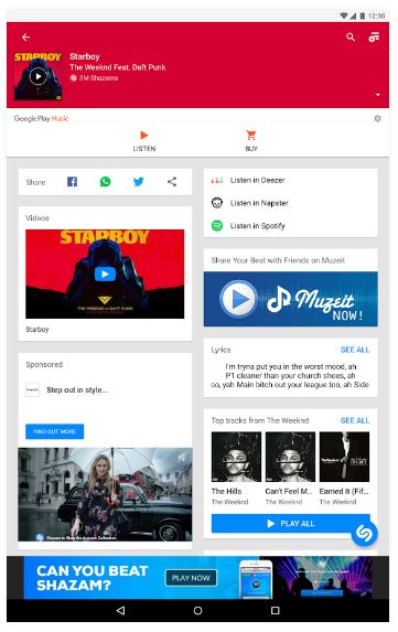 shazam song search