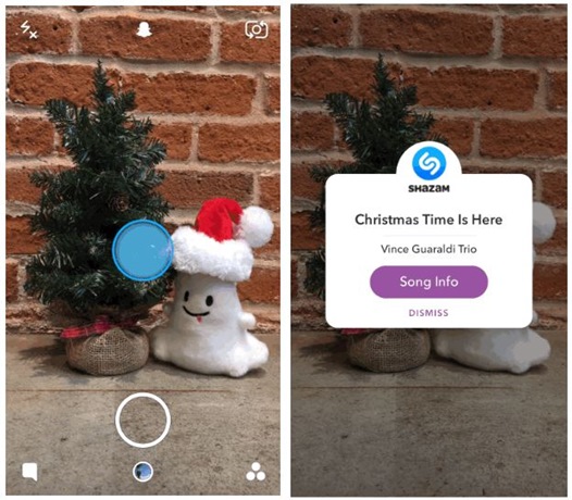 snapchat shazam