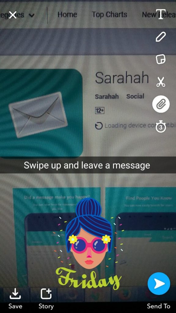 saharah add inks snapchat