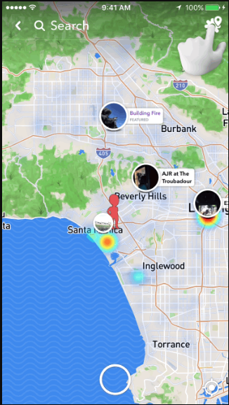 snap map settings