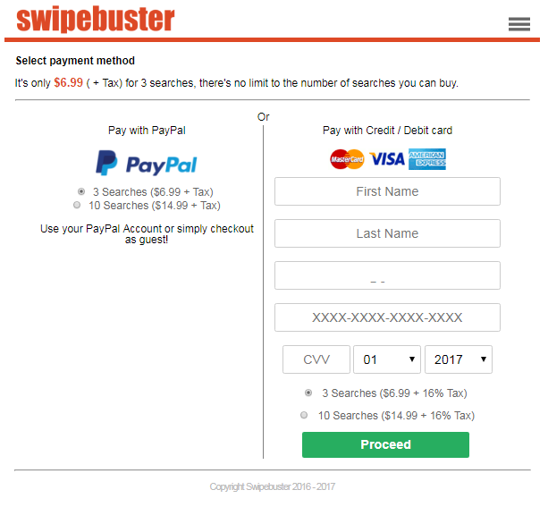 swipebuster payment