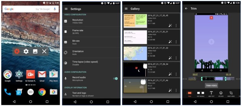 AZ Screen Recorder app