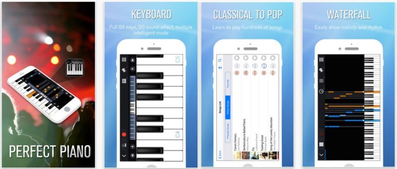 Perfect Piano app