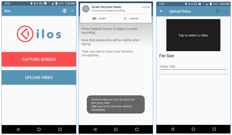 ilos screen recorder app