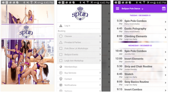 BeSpun Pole Dance app