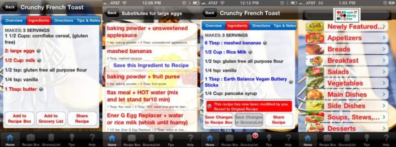 Cook IT Allergy Free app