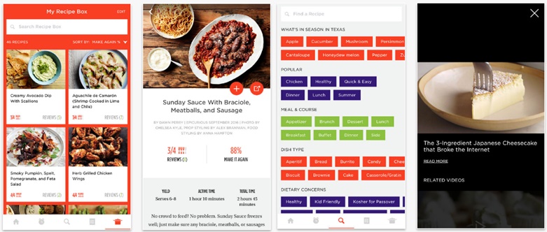 Epicurious app