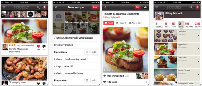 Foodily app