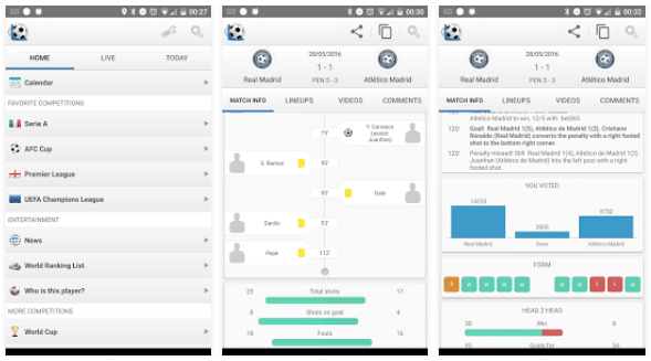 Football Live Scores app
