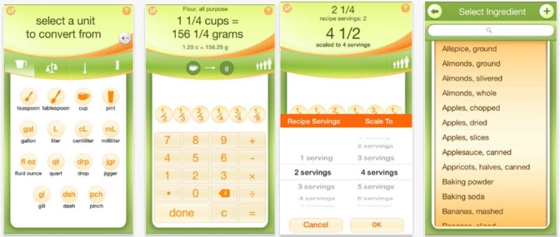 Kitchen calculator PRO app