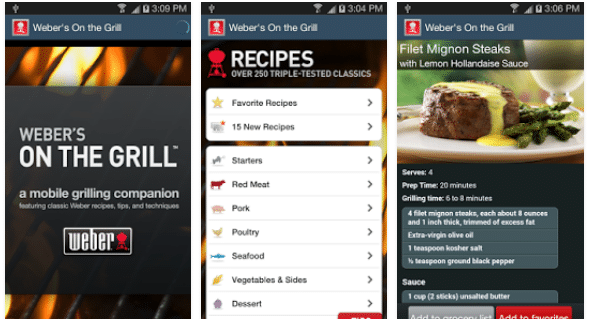 Weber’s On the Grill app