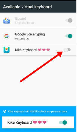 kika keyboard settings