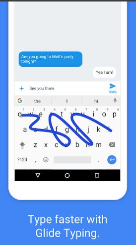 google keyboard Gesture Typing