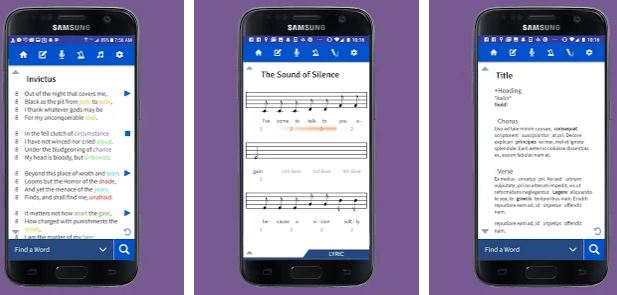 Lyric notepad app download