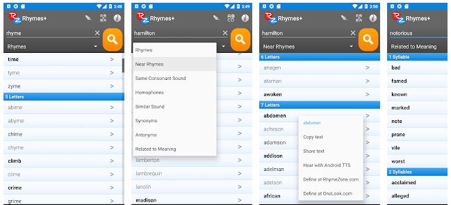 Rhyme Time app