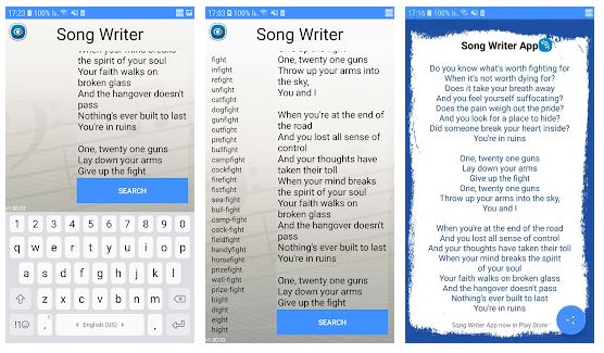 Write Your Own Song: Rhyme finder