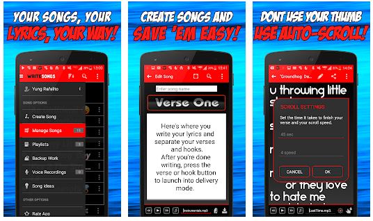 Write song app
