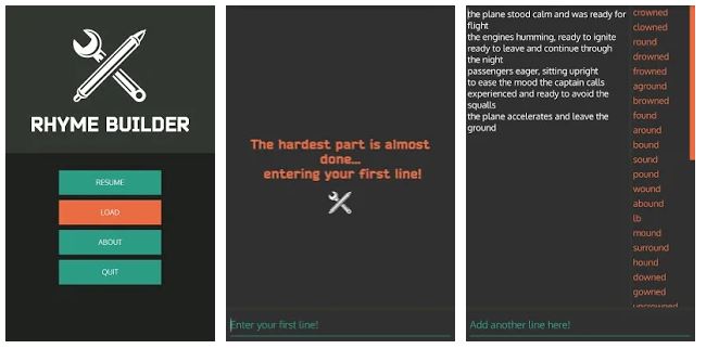 rhyme builder app