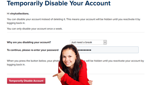 Temporarily Disable Instagram Account