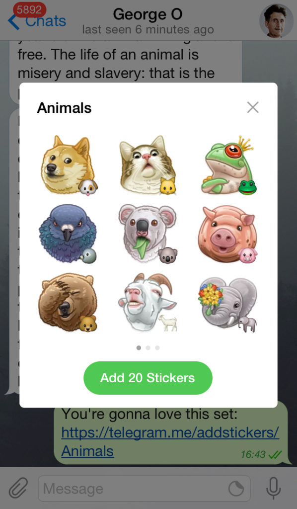 telegram custom sticker sets