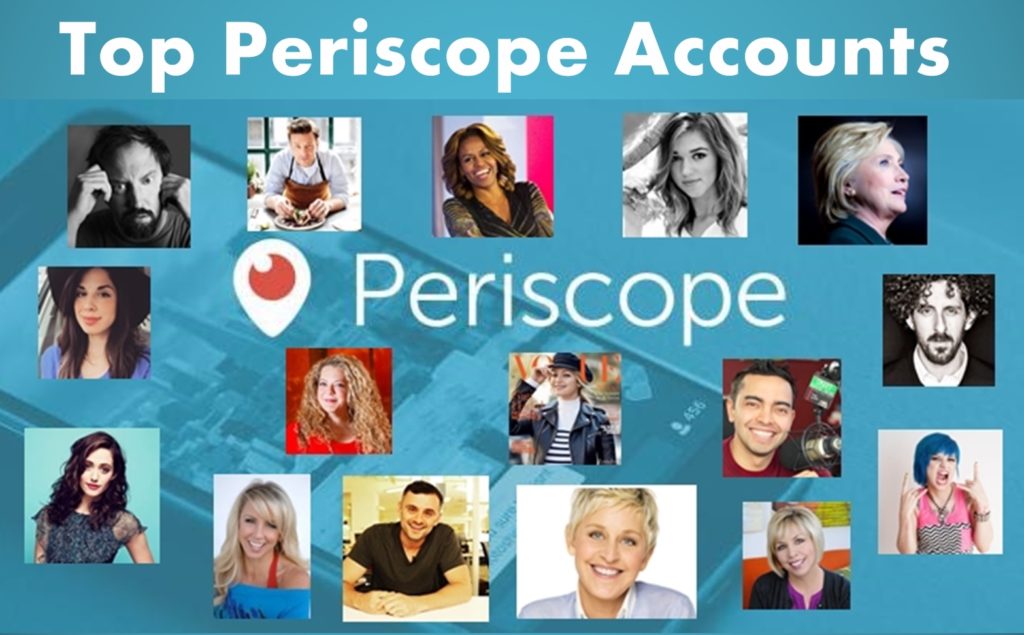 Celebrities on Periscope - Top People to Follow on Periscope