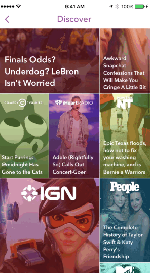 new snapchat discover